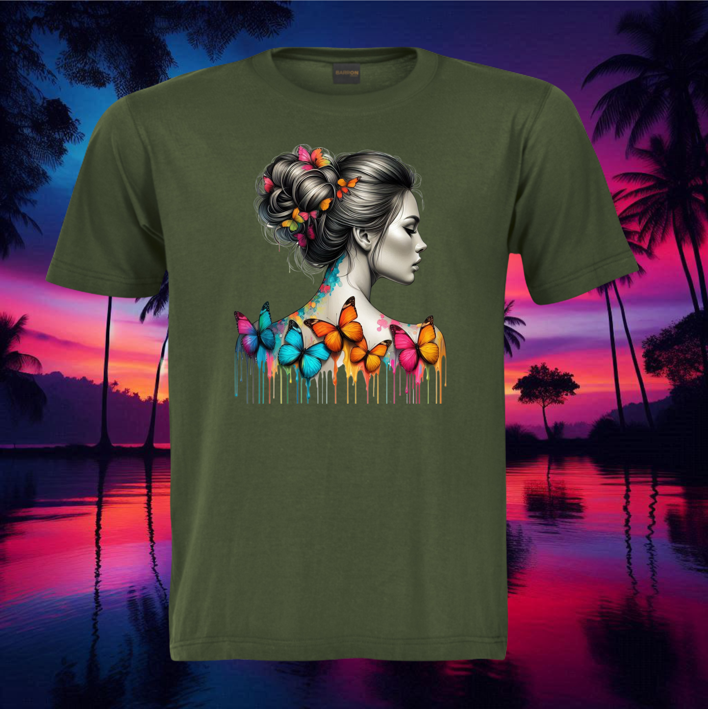 Lady and her Butterfly's