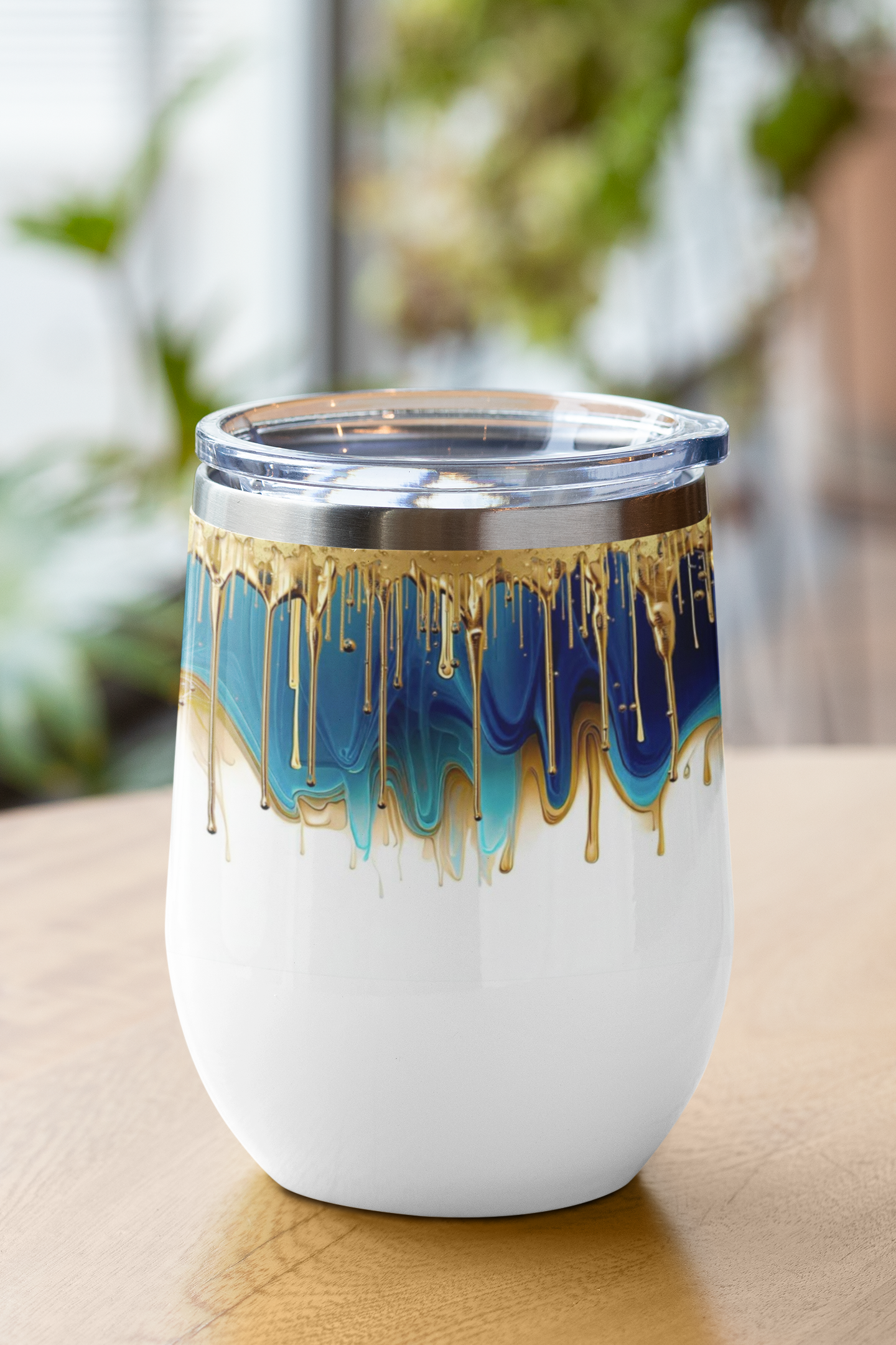 Dripping Gold Wine Tumbler