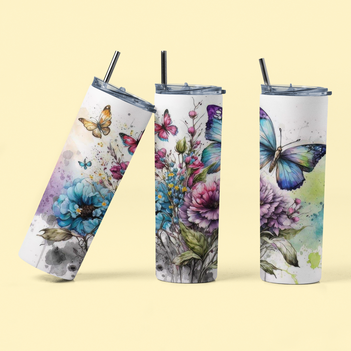 Butterfly and Flowers