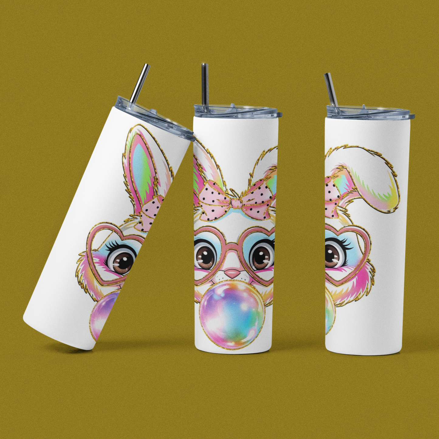 Bunny Blowing a Bubble