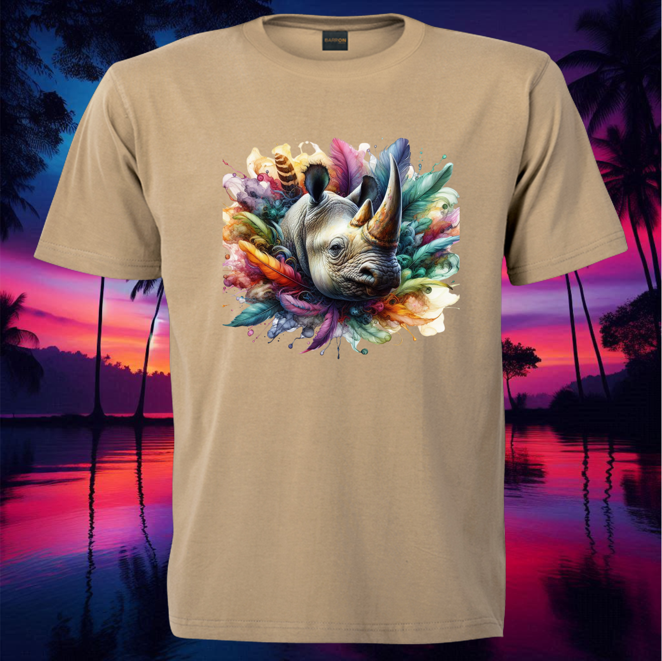 Rhino in Feathers