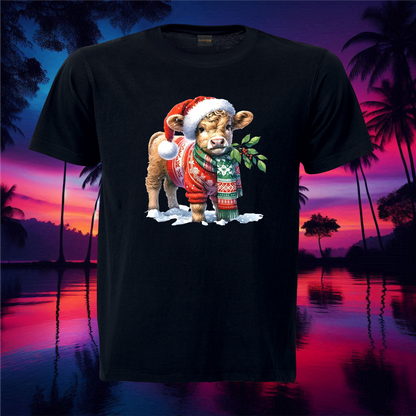 Christmas Highland Cow