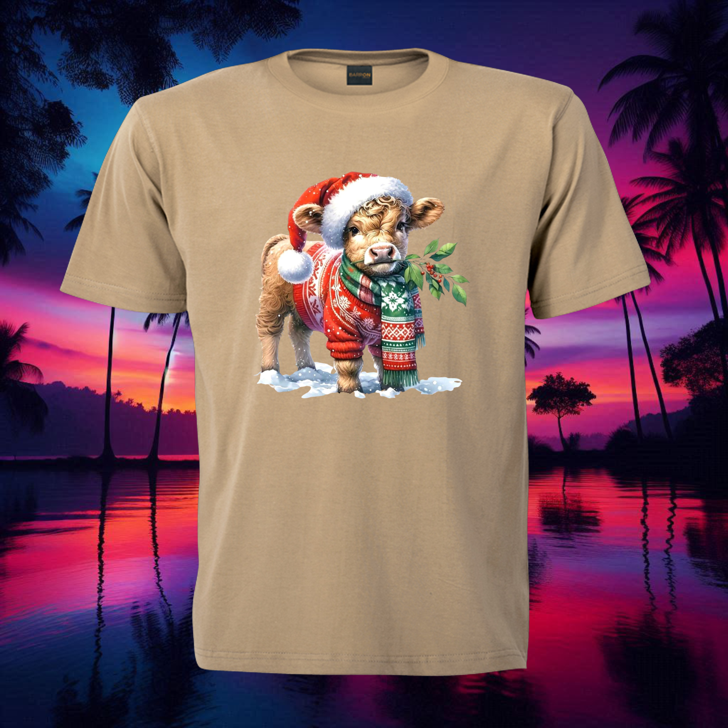 Christmas Highland Cow