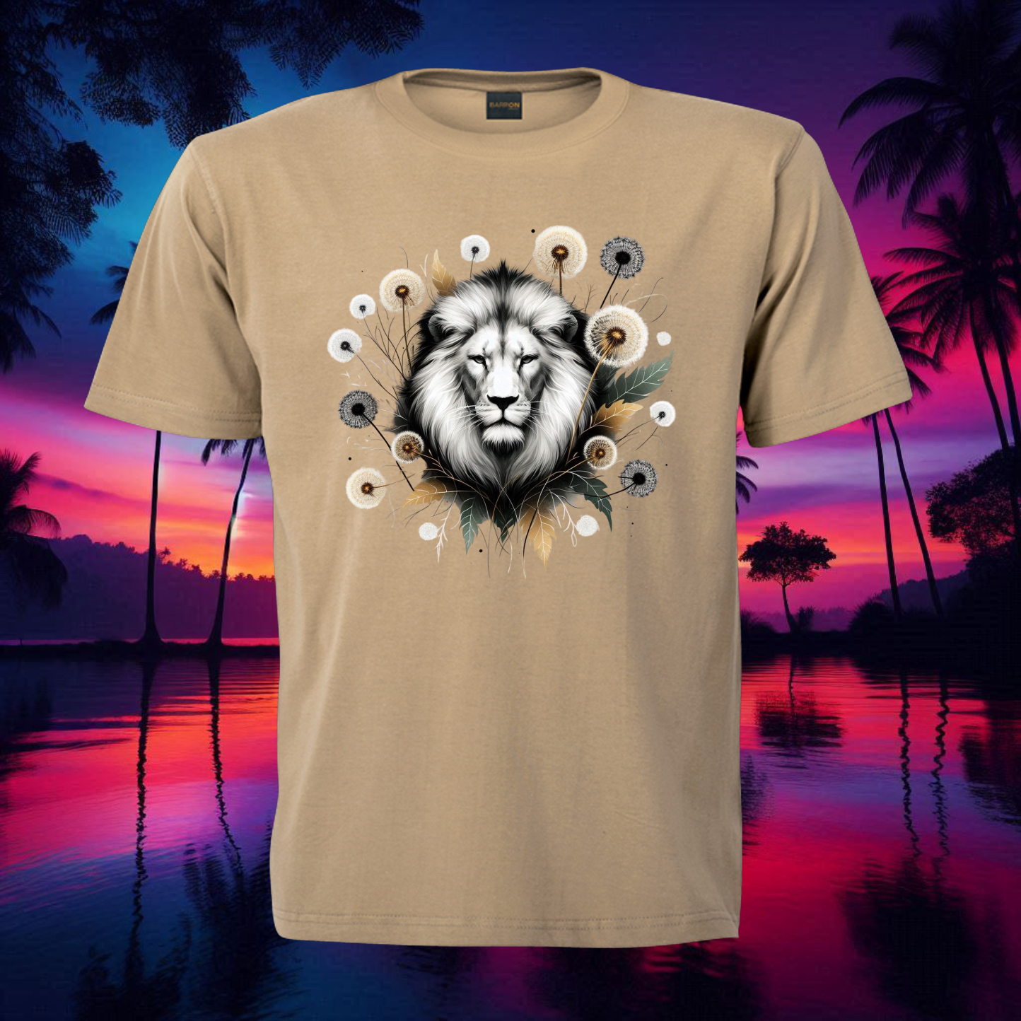 Lion with Dandelions