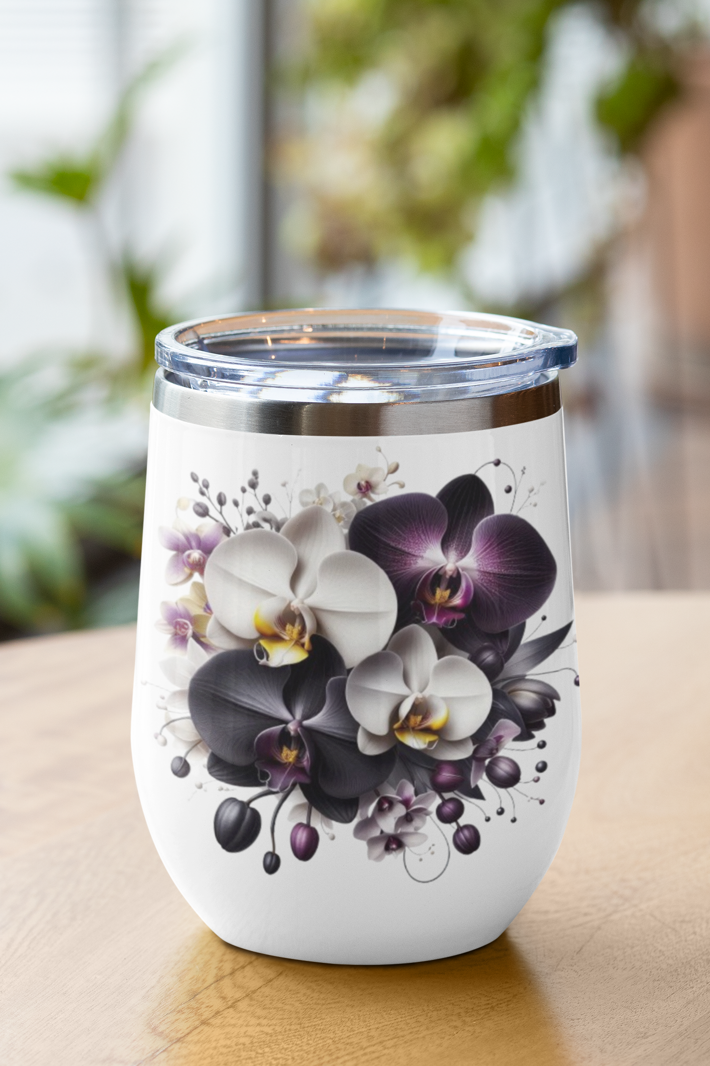 Orchid Wine Tumbler