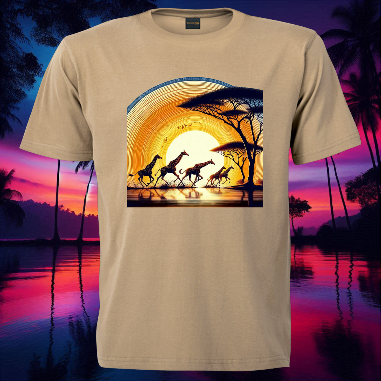 Giraffe Sunset