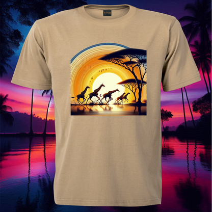 Giraffe Sunset