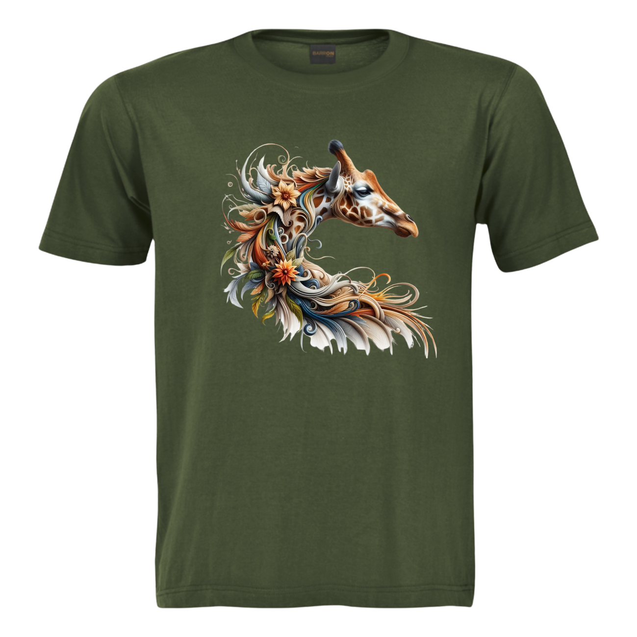 Giraffe with Feathers