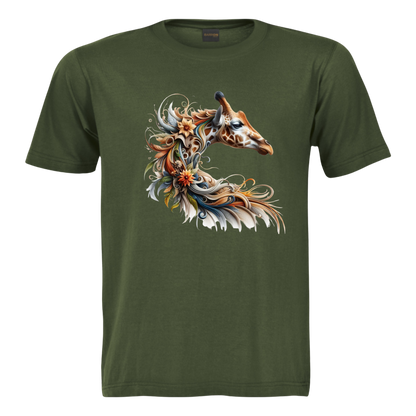 Giraffe with Feathers