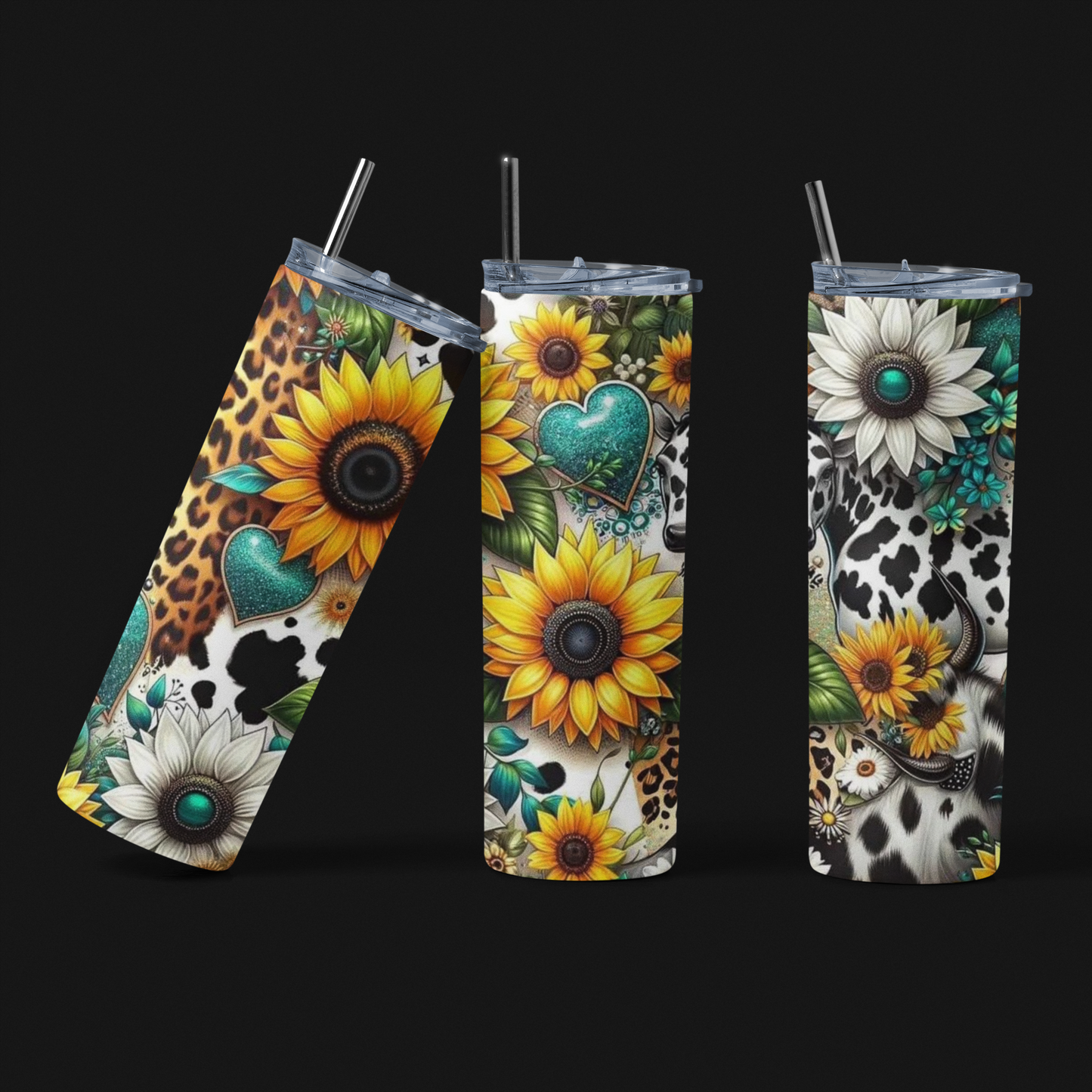 SunFlower With Turqouise